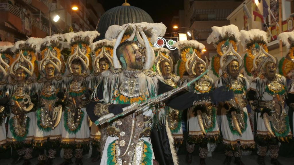 Un momento en la Entrada de ayer en Mutxamel.