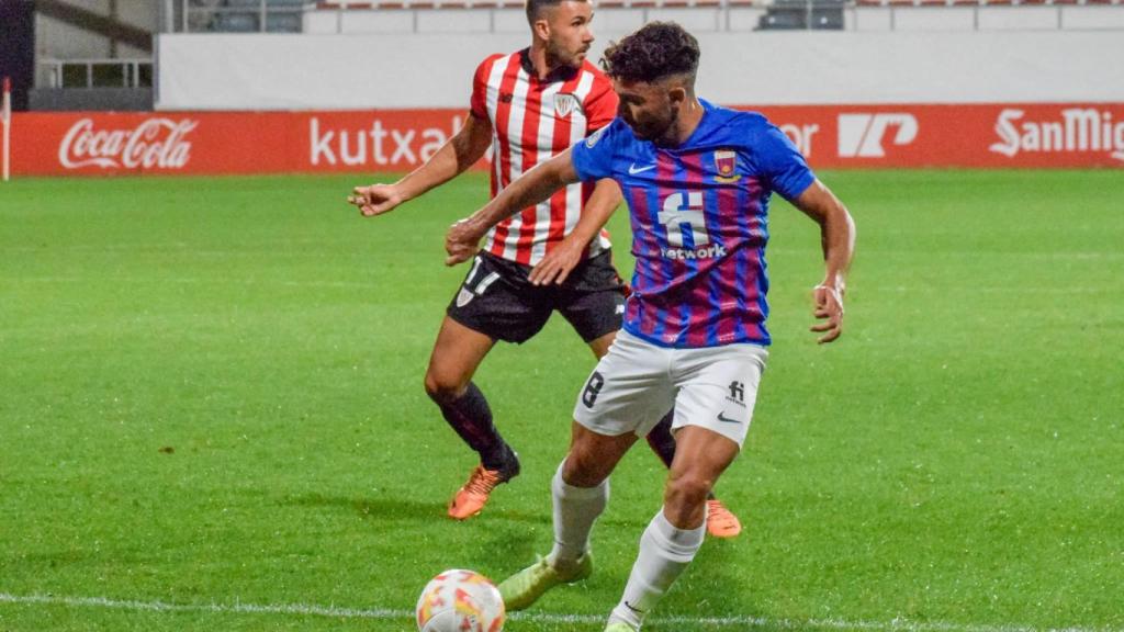 Momento del partido del Eldense.