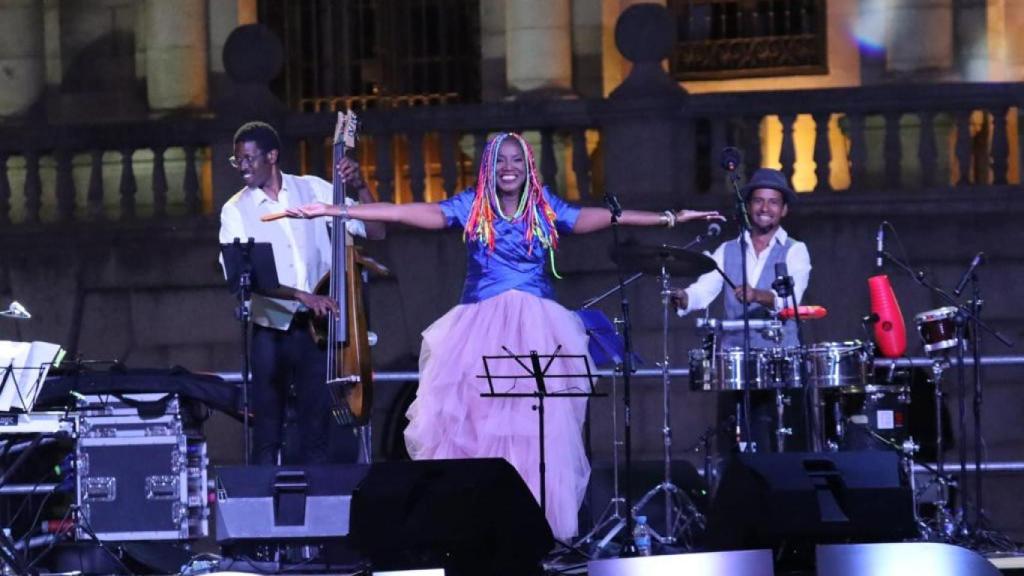 Actuación de Lucrecia en el Festival de Jazz