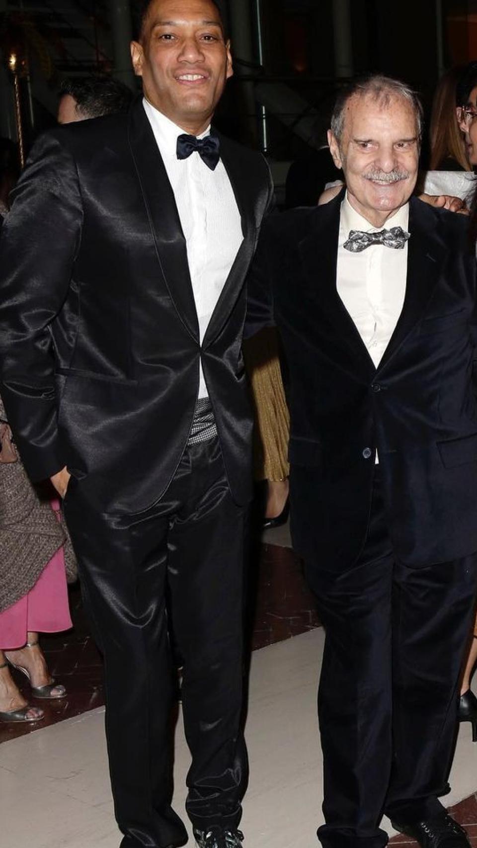 Elio Valderrama y Jesús Mariñas en un evento público.