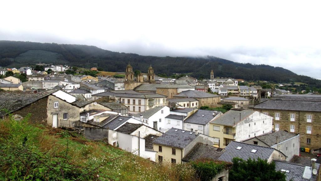 Varias viviendas de Mondoñedo, en Lugo.