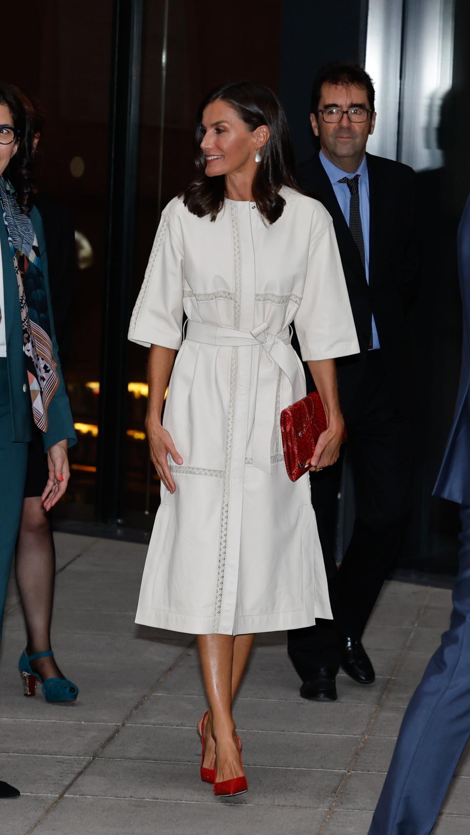 El 'outfit' que ha escogido la reina Letizia para su primer acto de la semana.