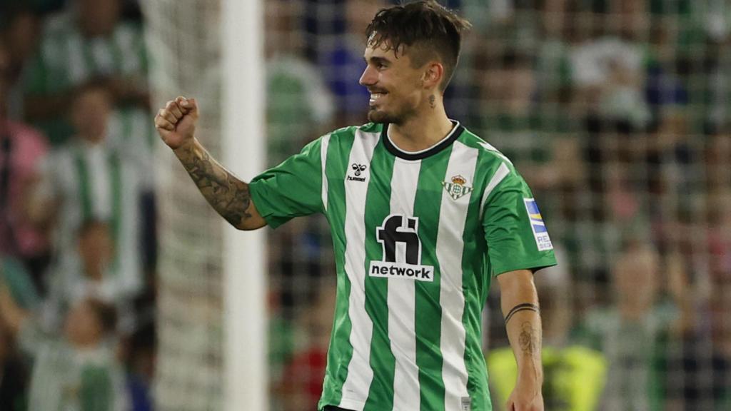 Rodri Sánchez celebra su gol contra el Villarreal