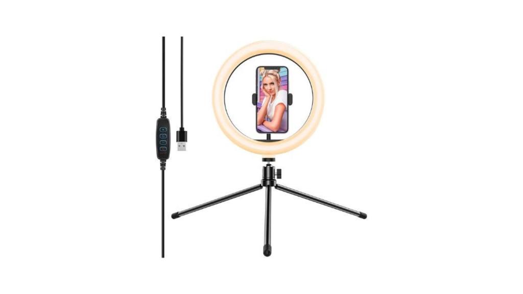 Luz de Anillo LED fotográfica de Escritorio