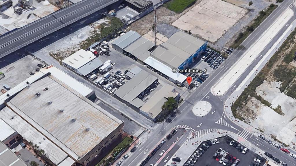 Vista de los terrenos del polígono Villa Rosa de Málaga.