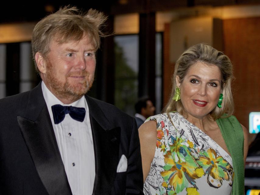 Los reyes de los Países Bajos en un acto público, en Ámsterdam, en junio de 2022.