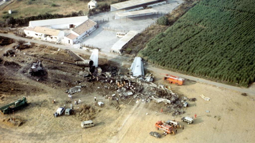 Una imagen de cómo quedó la zona tras el accidente.