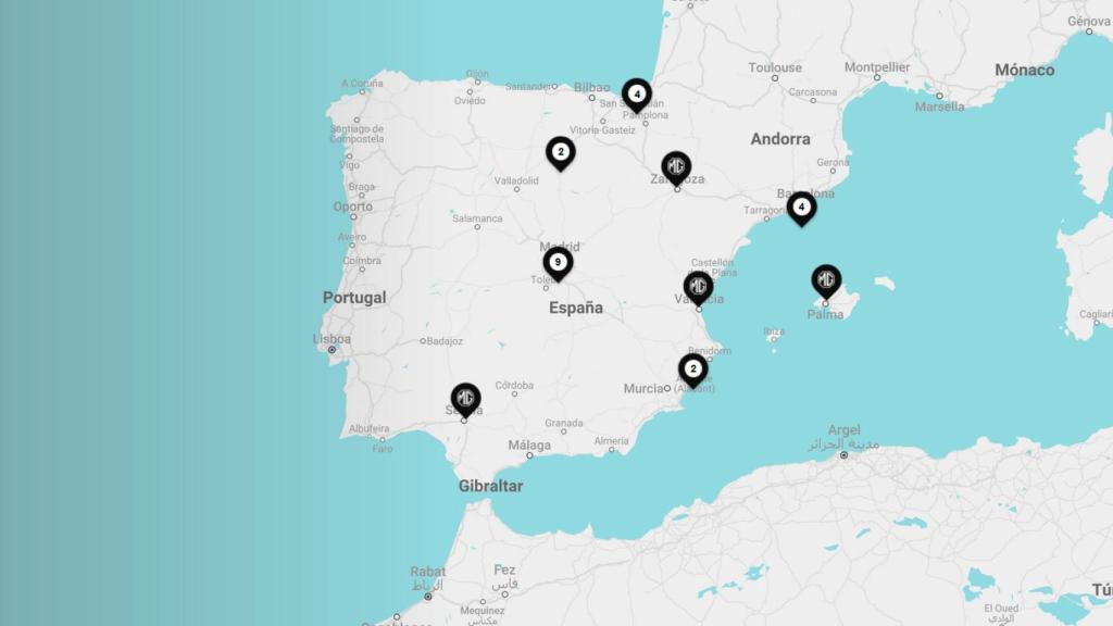 Concesionarios MG en España