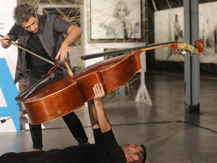 Actuación durante la presentación de La Noche del Patrimonio