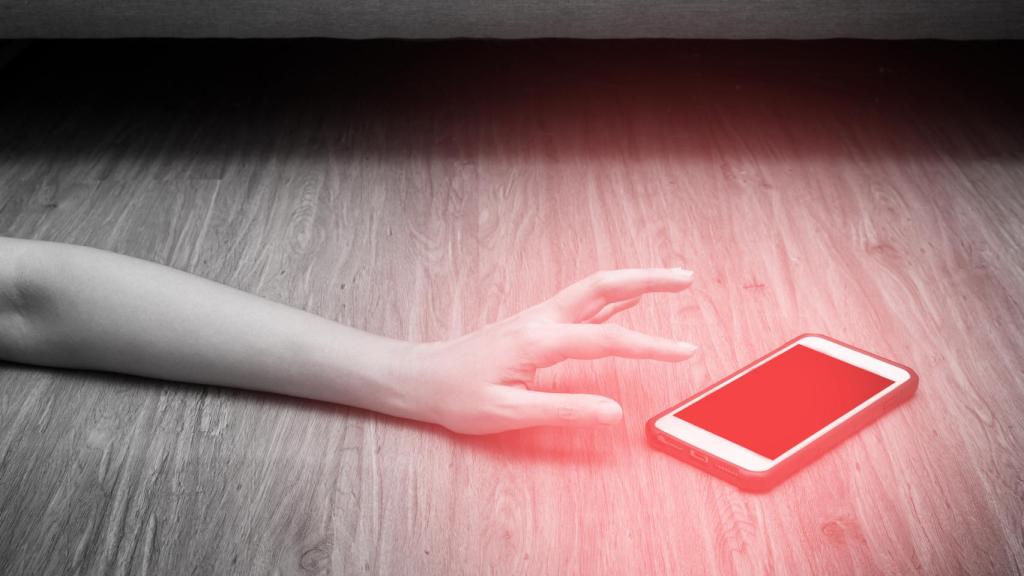 Imagen de archivo de mujer en situación de emergencia