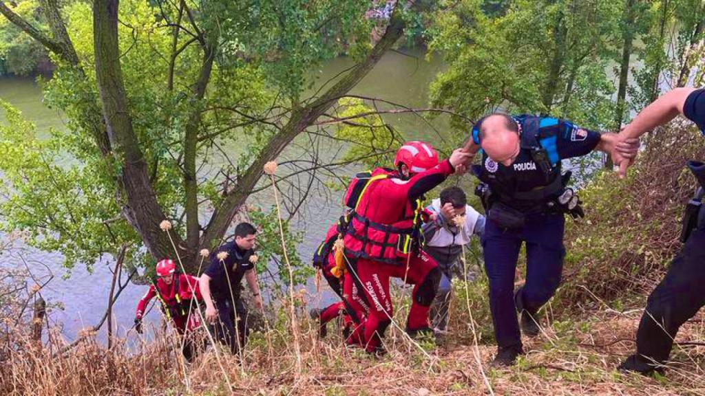 Rescate en el río Pisuerga
