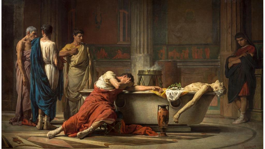 El suicidio de Séneca, según Manuel Domínguez Sánchez. / Museo del Prado