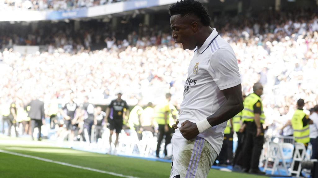Vinicius Júnior, en un partido del Real Madrid de la temporada 2022/2023