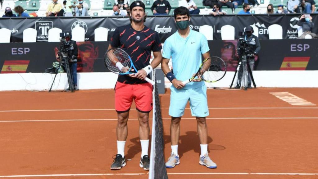 Feliciano López y Carlos Alcaraz.