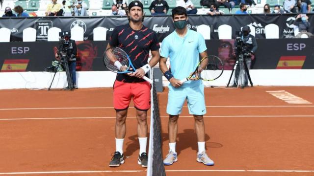 Feliciano López y Carlos Alcaraz.