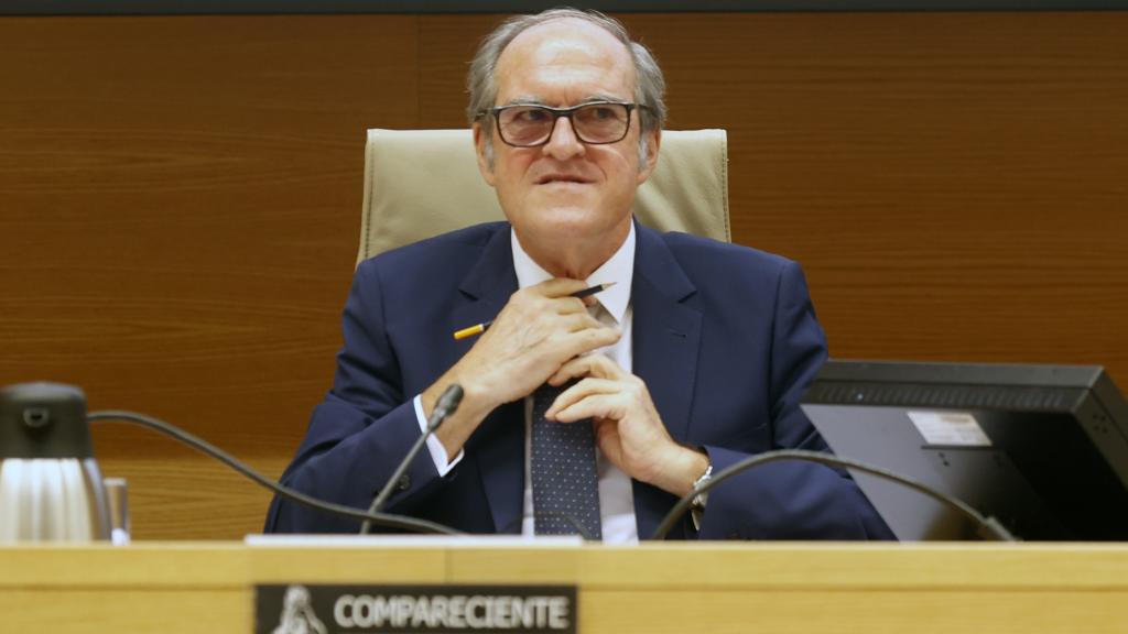 El Defensor del Pueblo, Ángel Gabilondo, este martes en el Congreso de los Diputados.