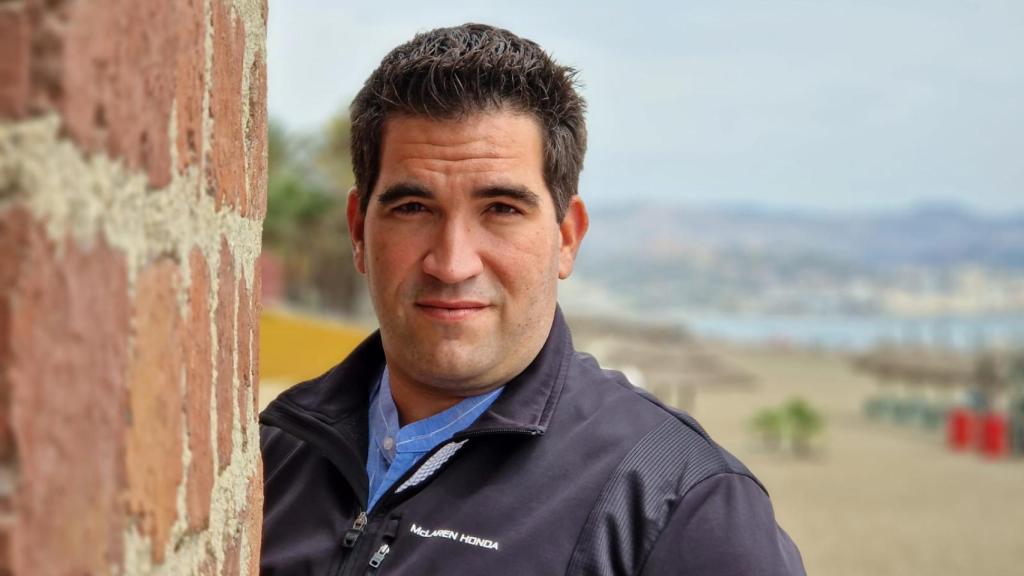 Víctor Ruz posa en Málaga.