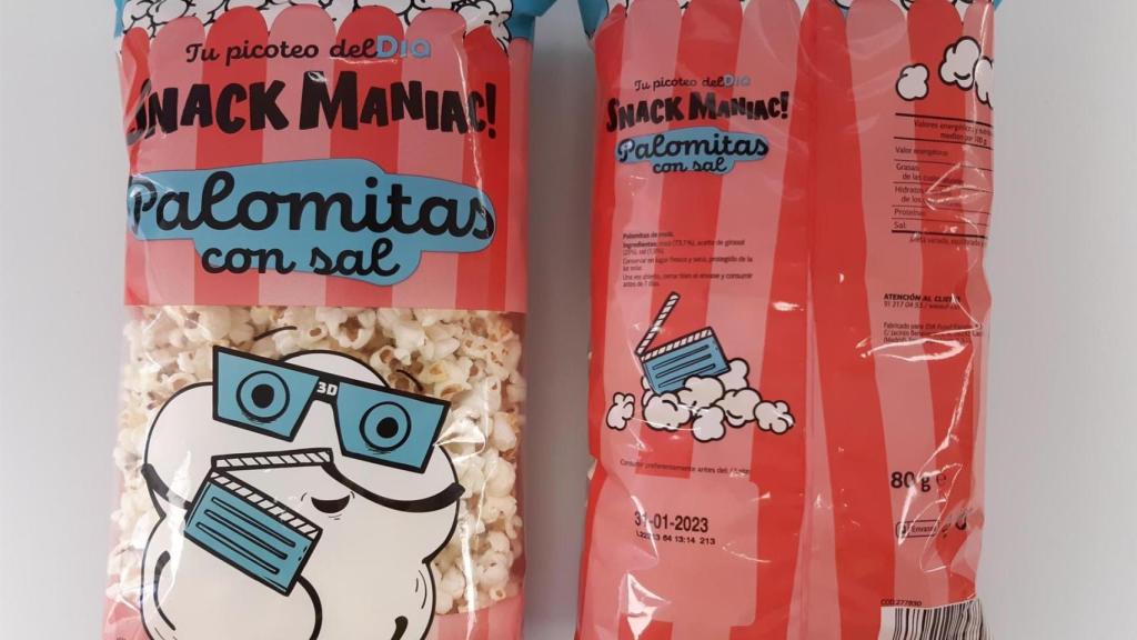 Palomitas con sal de la marca DIA