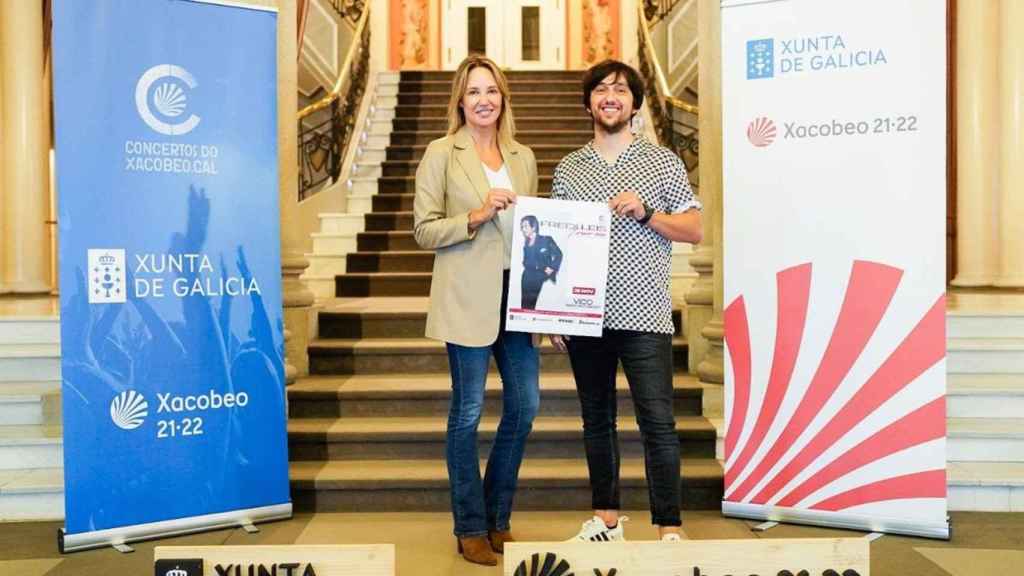 Presentación del concierto de Fredi Leis en Vigo.