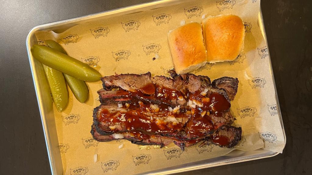 Brisket ahumado en Samo's BBQ
