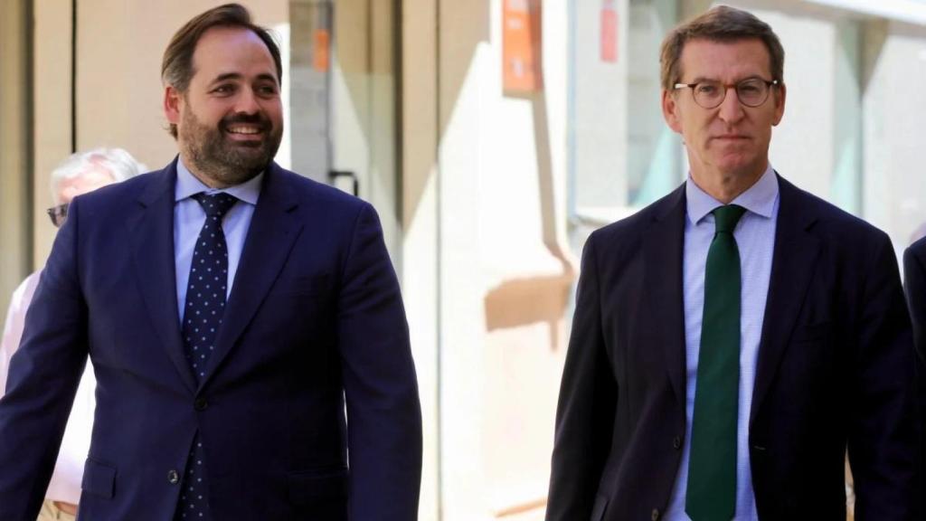 Paco Núñez (izquierda) y Alberto Núñez Feijóo (derecha) en una fotografía reciente del PP.