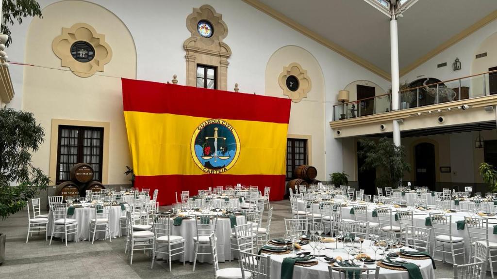 Imagen del almuerzo de despedida del jefe de la Ocon Sur, el pasado 31 de agosto