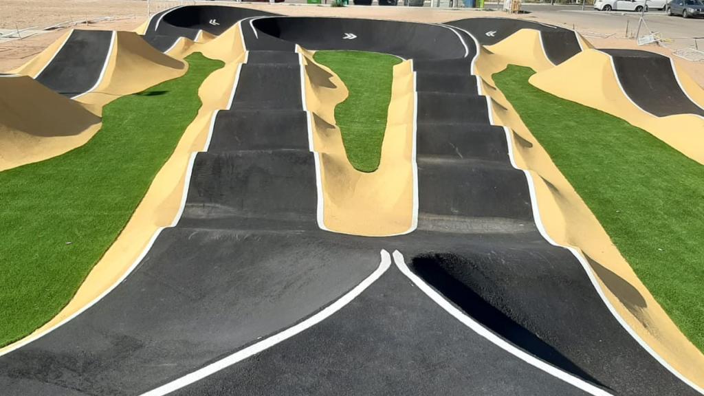 Una pista de Pumptrack de archivo.