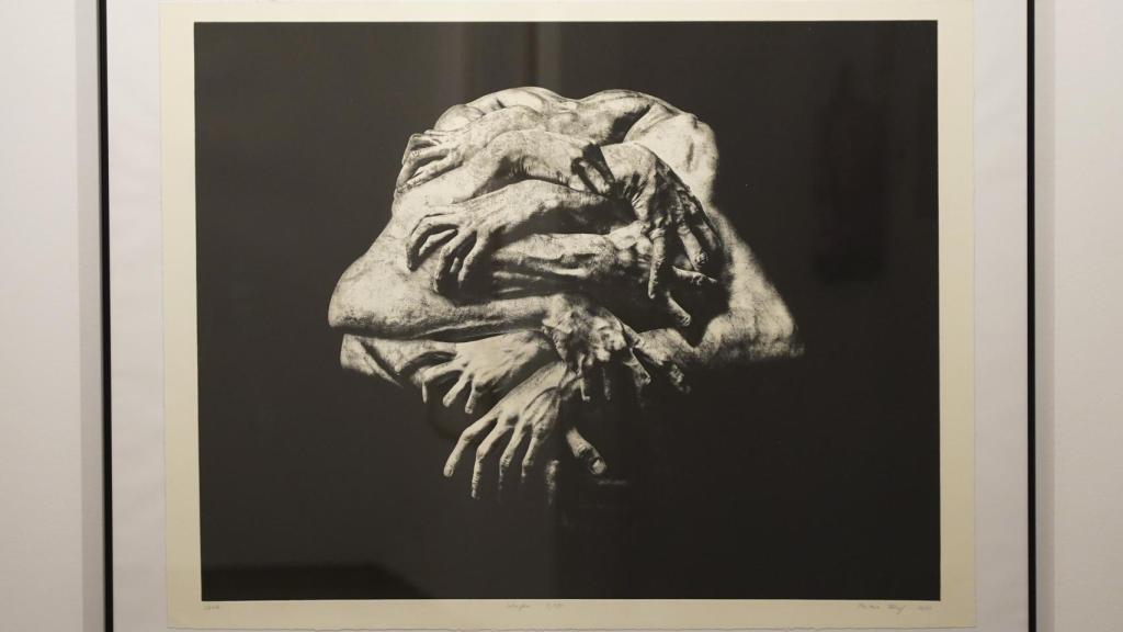 La obra Shell, primer premio de la Bienal de Grabado Aguafuerte