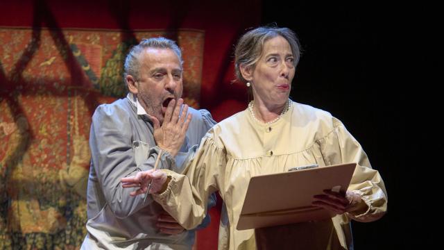 Manuel Monteagudo y Amparo Marín en 'El perro del hortelano'. Foto: Pablo Lorente