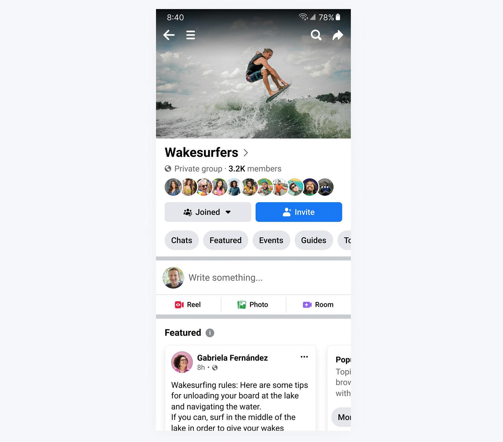 Chats de Comunidad de Messenger