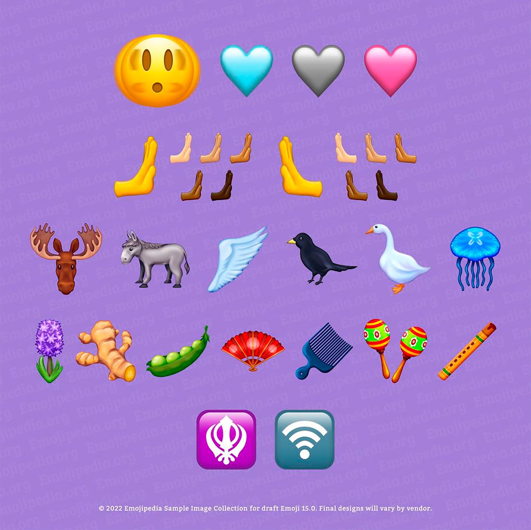 Los emojis nuevos de Unicode 15.0