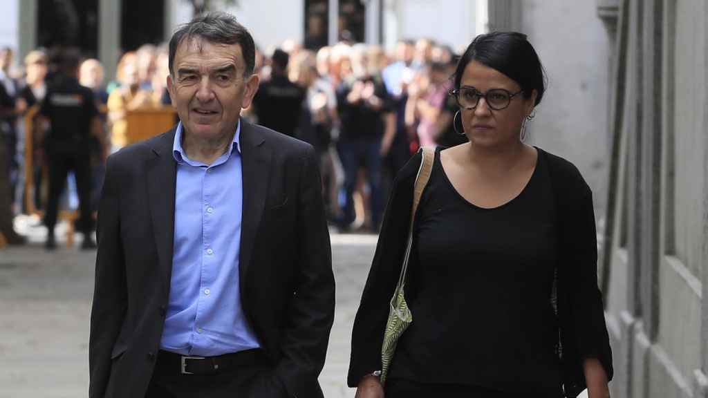 Anna Gabriel  llega al Supremo para declarar.