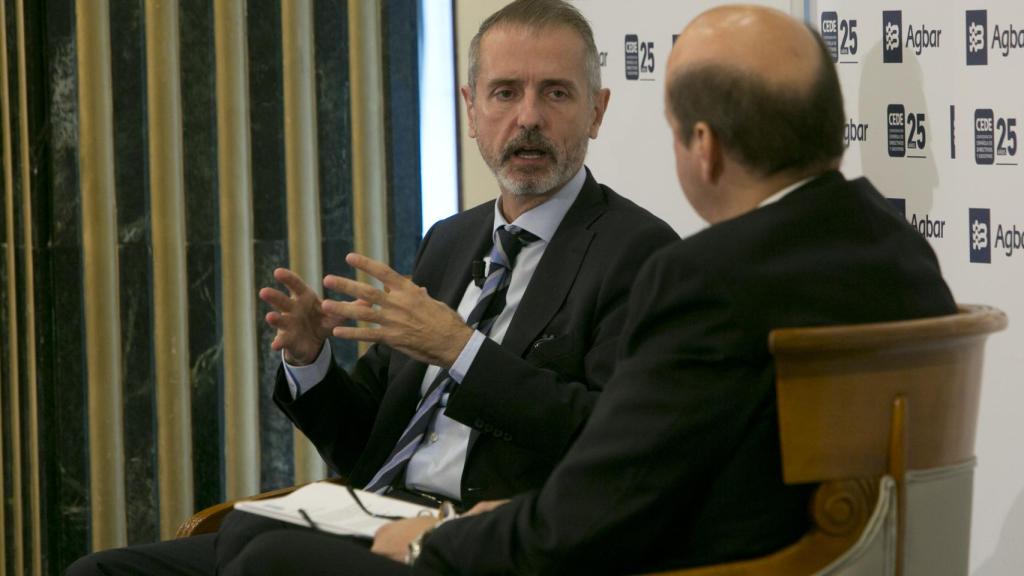 Marc Murtra, presidente de Indra, en un desayuno organizado por CEDE