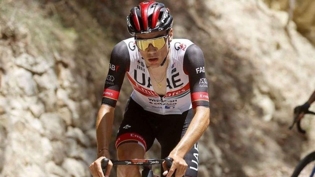 Ayuso, en un entrenamiento.