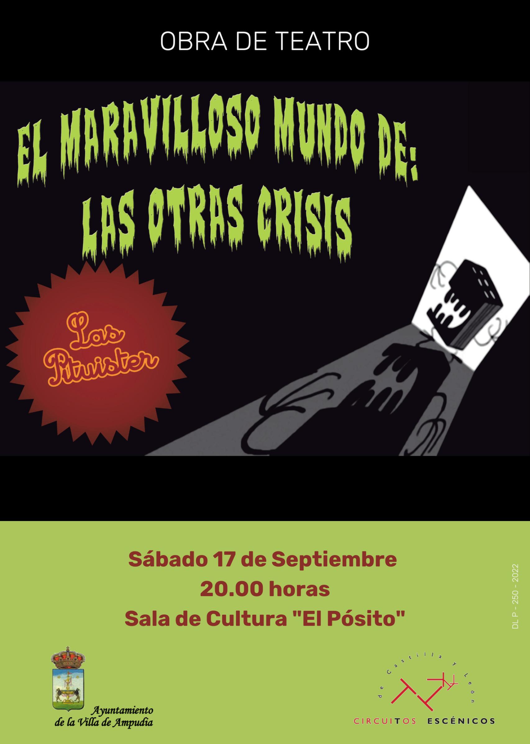 Cartel de la actuación de Las Pituister en Ampudia.