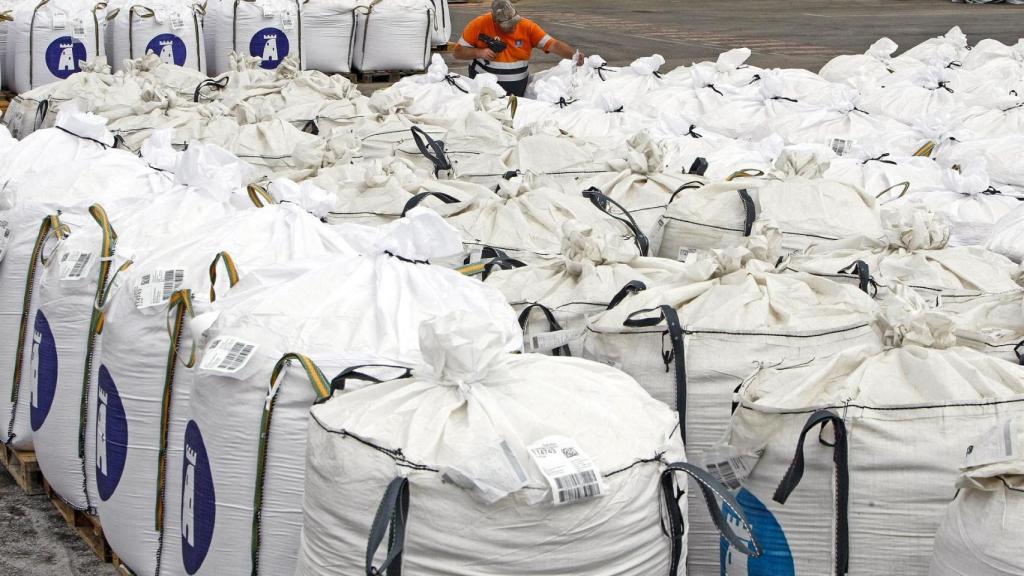 Sal preparada y recolectada.