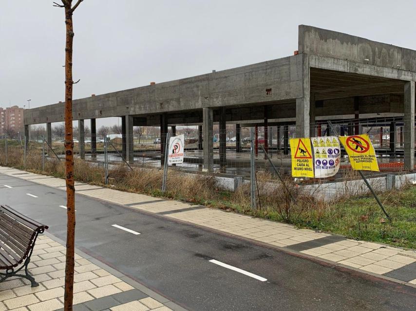 Imagen de las obras del centro de salud del Prado de la Magdalena, en Valladolid
