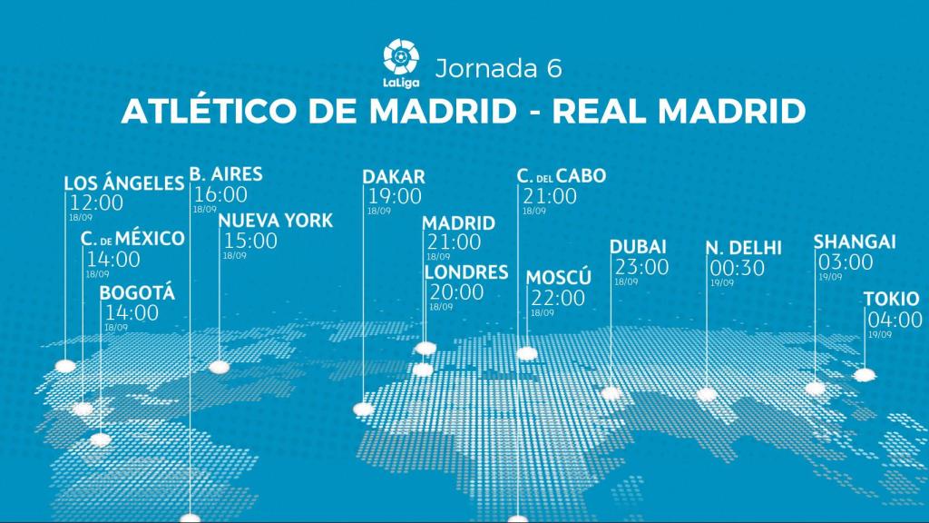 Horario del derbi entre Atlético de Madrid y Real Madrid de La Liga 2022/2023