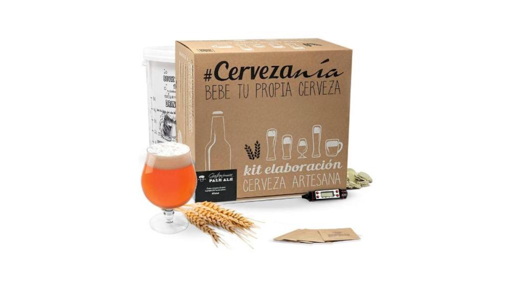 Kit de elaboración de cerveza rubia de Cervezanía