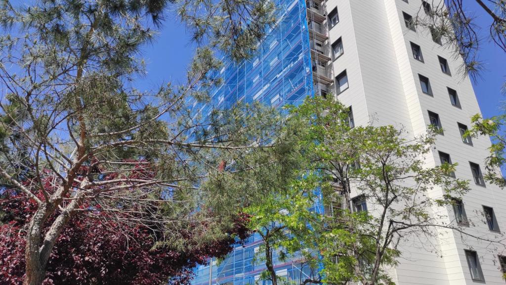 Un edificio en pleno proceso de rehabilitación.