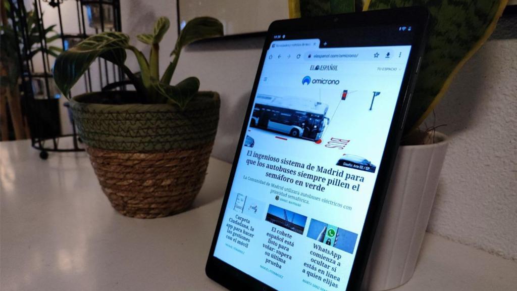 El panel LCD de la Realme Pad Mini ofrece resolución HD