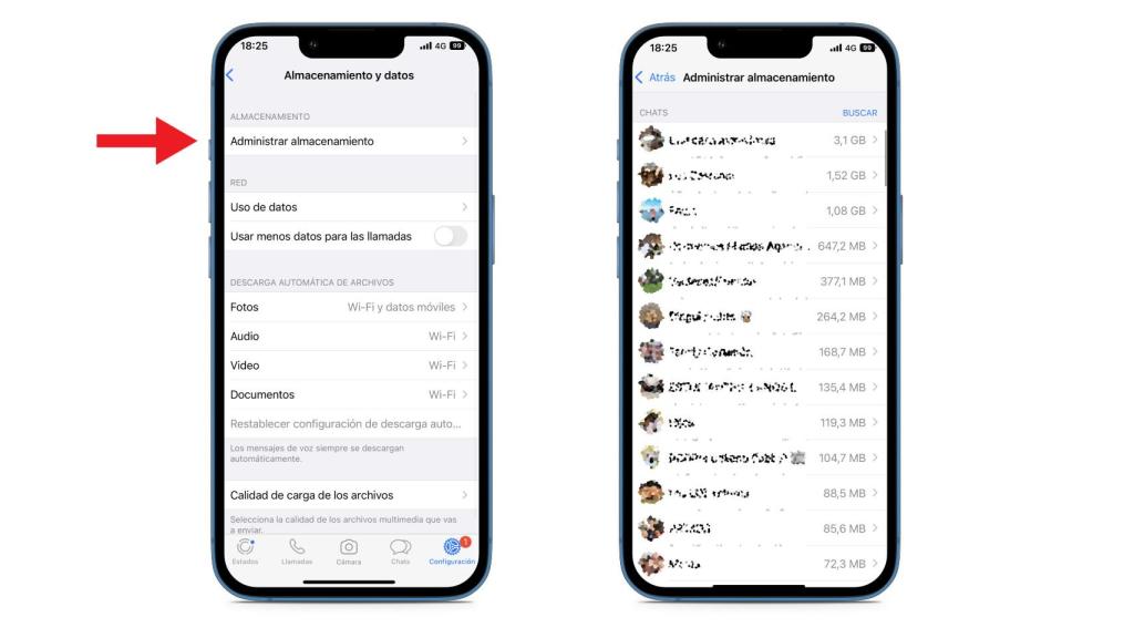 Para realizar el truco hay que acudir a los ajustes de WhatsApp.