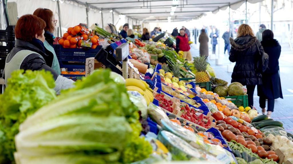 Frutas en un mercado de Valladolid