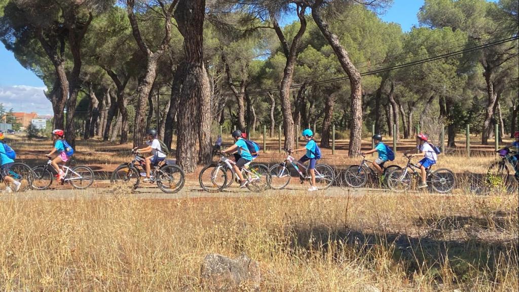 Imagen de la 'bicicleta' del colegio Parque Alameda.