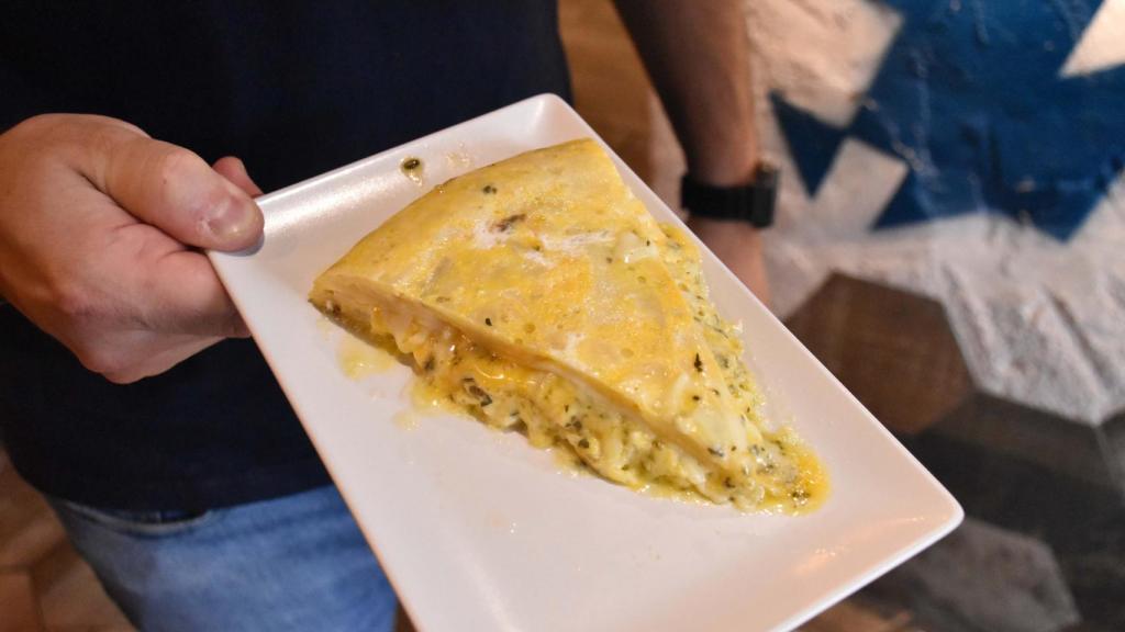 Tortilla Mil quesos del Bar Piraña