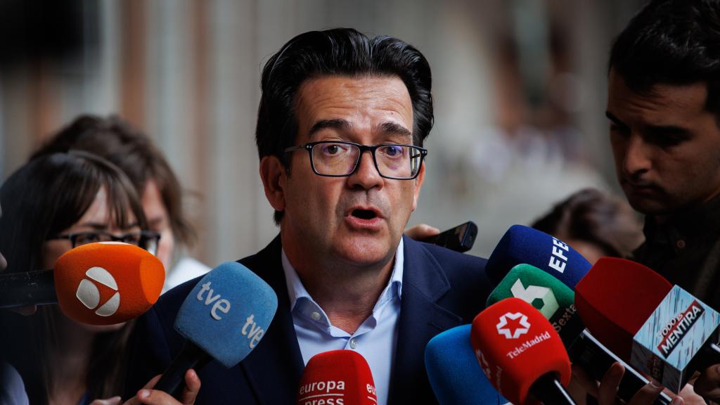 El director general de Asedas, Ignacio García Magarzo, tras su reunión con la vicepresidenta segunda del Gobierno.