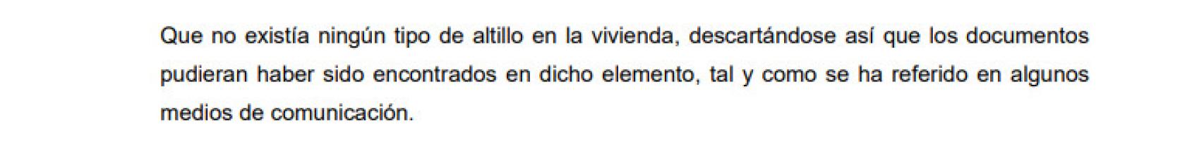 Fragmento del informe encargado por Zaplana.