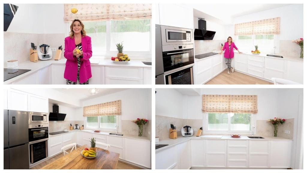 Toñi Moreno ha mostrado con orgullo el resultado de la reforma de su cocina.