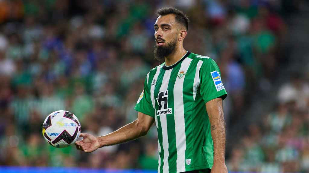 Borja Iglesias, durante un partido con el Betis