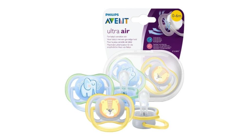 Chupete transpirable apto para la mandíbula de Philips